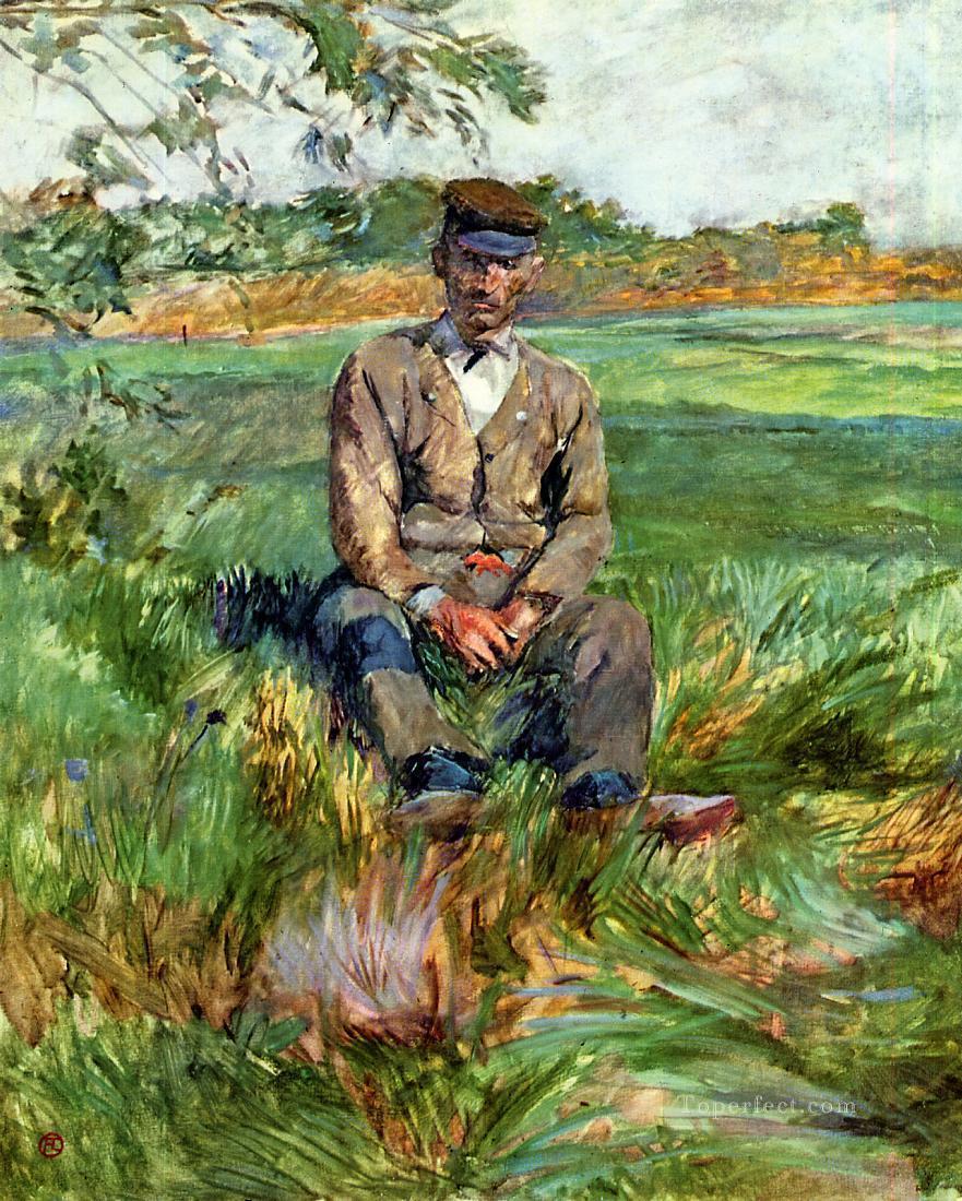 A Laborer at Celeyran post impressionist Henri de Toulouse Lautrec Oil Paintings